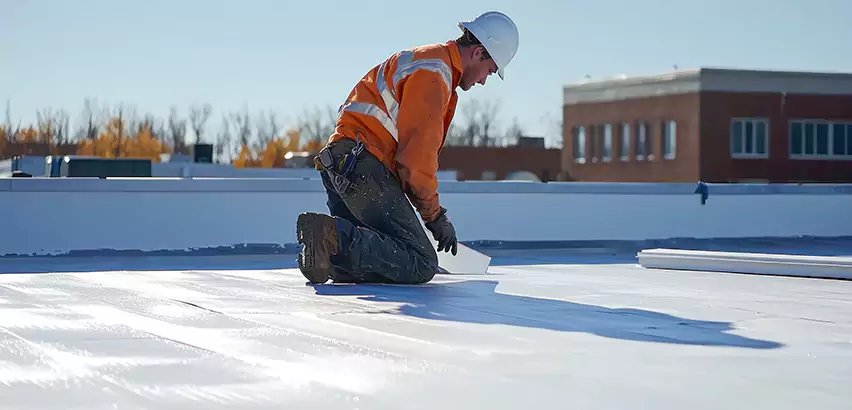 Flat Roof Drain Installation in Federal Way